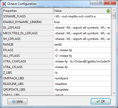 Xoctave Gnu Octave GUI - GNU.Octave Configuration Viewer